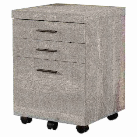 MONARCH SPECIALTIES File Cabinet, Rolling Mobile, Storage Drawers, Printer Stand, Office, Work, Laminate, Grey I 7401